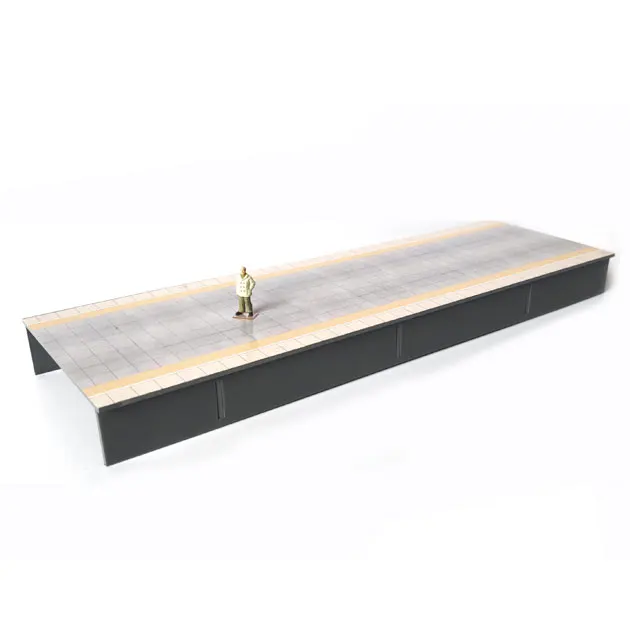 

DIY 1:87 Construction Scene Sandbox Railway High-speed Rail Open-air High Platform Model Train Ho Scale
