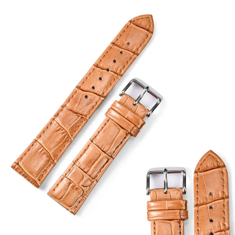 Genuine Leather Watch band Strap 20mm Watches Bracelet Accessories Black Brown Men Watchbands