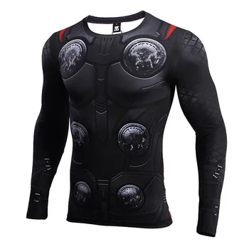 

Hot 2018 Rashgard Man Long Sleeve Sport Shirt Men Compression Fitness Tights Gym Running Shirt Clothing Sportswear gyms t-shirt