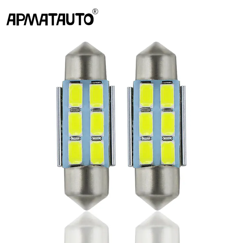 2x для Volkswagen VW Golf 4 5 Passat 3B 3BG 3C CC Polo 9N T5 Eos C5W 36 мм светильник светодиодный лампа
