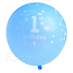 2018 Горячие 20 штук маленьких 1st первый воздушные шары ко дню рождения для девочек и мальчиков с принтом номер 1 вечерние DecorRamadan подарки