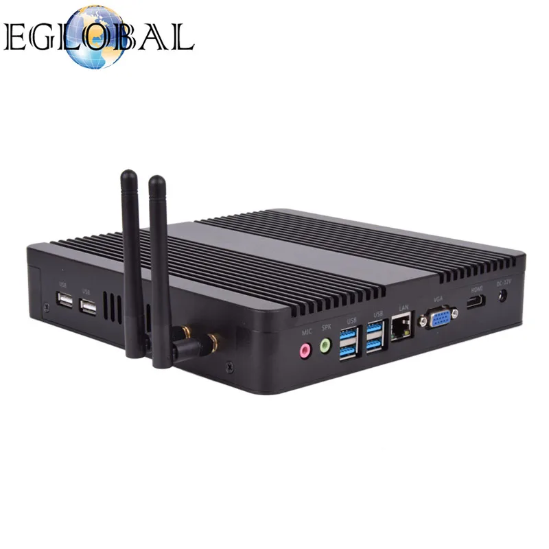 Процессор EGlobal fanless Nuc Core i5 7200U i3 7100U DDR3L памяти Barebone мини ПК Linux Windows10 Minipc настольный мини ПК компьютер