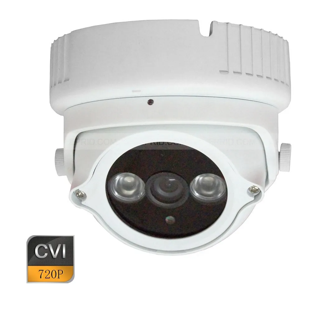 

720P HD-CVI Metal Dome CCTV Security Camera Indoor 6mm Lens 2 Array IR CVI