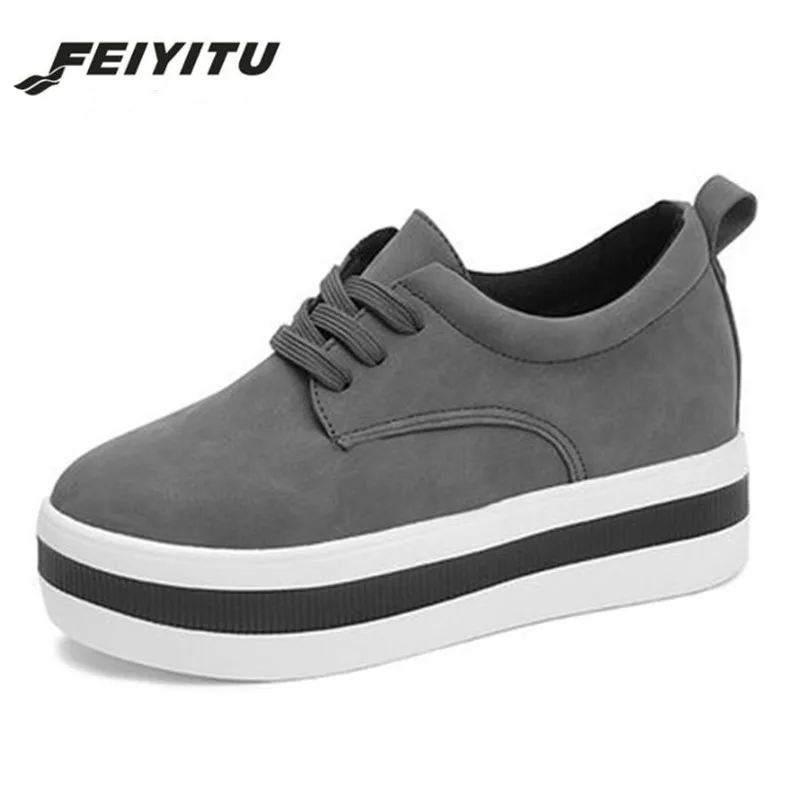 FeiYiTu женская обувь Новое поступление кроссовки дышащая круглый носок