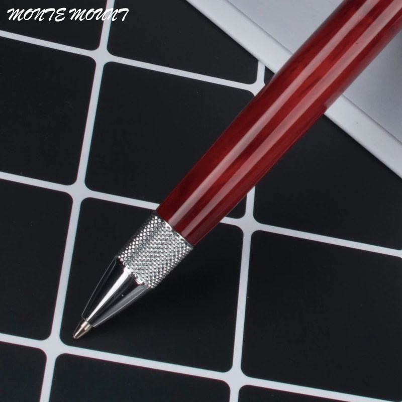 MONTE MOUNT red с колесом Роскошная шариковая ручка с гравировкой в горошек для бизнеса