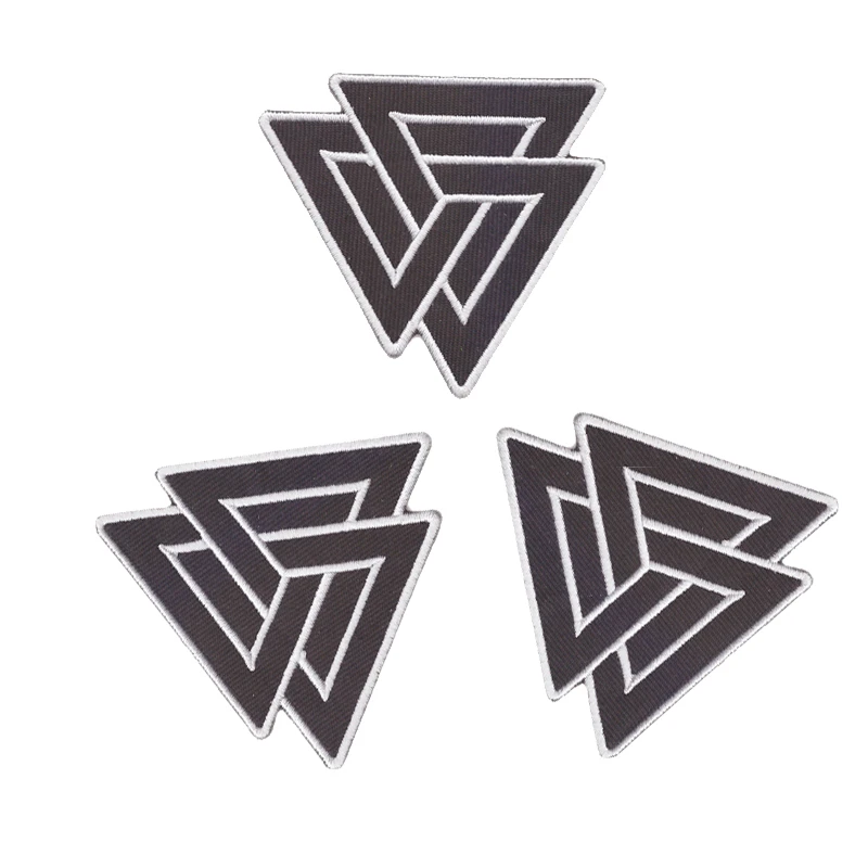 Valknut Triangle Patch Symbol Norse Viking Odin Pagan Home & Garden