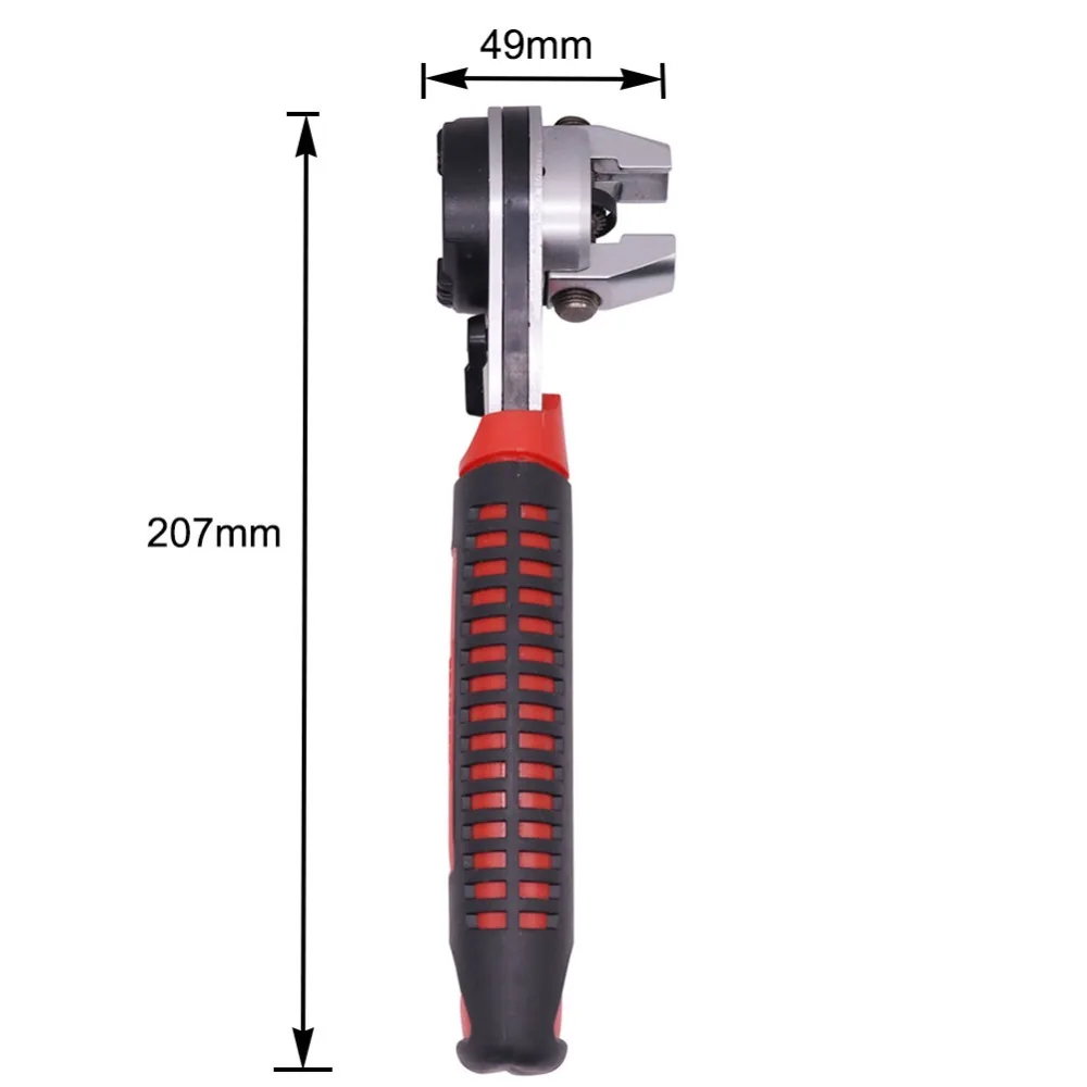 Обновление качества 1 шт. трещотка ручка гаечный ключ обратная сторона Размер 6,35-22,2 мм многофункциональный инструмент для ремонта авто