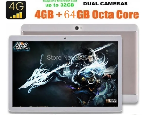 DHL Free 10 Inch Android 4GTablet 1280 800 IPS screen 8 0MP Dual sim card 4G