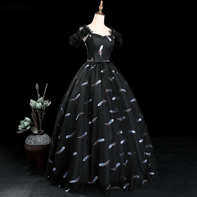 

European and American Prom Dress 2019 New Summer Gradient Slim Slimming Performance One Word Shoulder Dress Supply