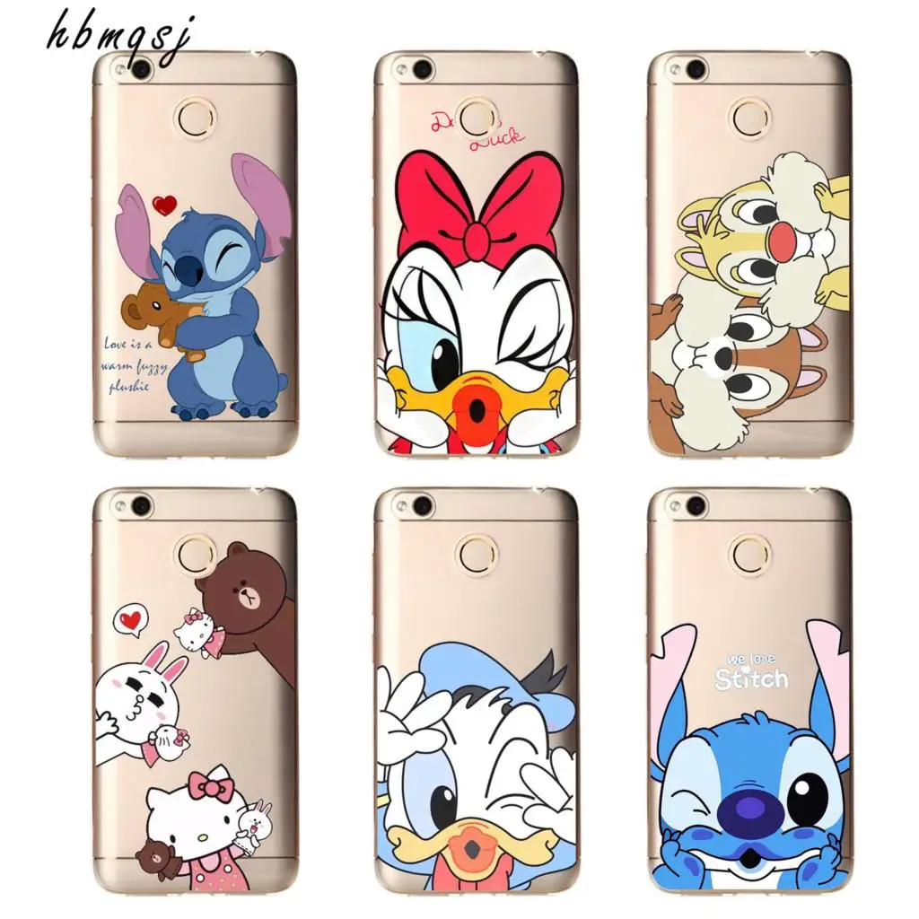 

Cartoon cute stich niemi mimic case for xiaomi redmi 5 5plus 6 6a 6pro 4x a2 lite note 5pro 5 4x silicone soft phone back cover