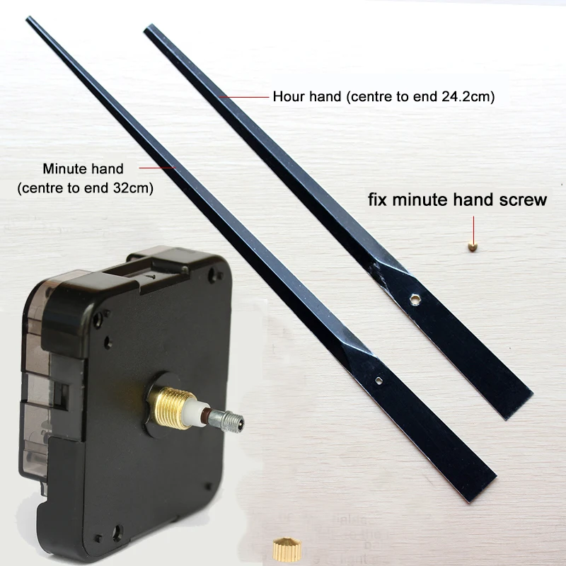 

12888SMO High Torque "I" Shaft Movement Sweep 6mm Screw axis length With 1#Hands Clock Accessory Quartz Movement DIY Clock Kits
