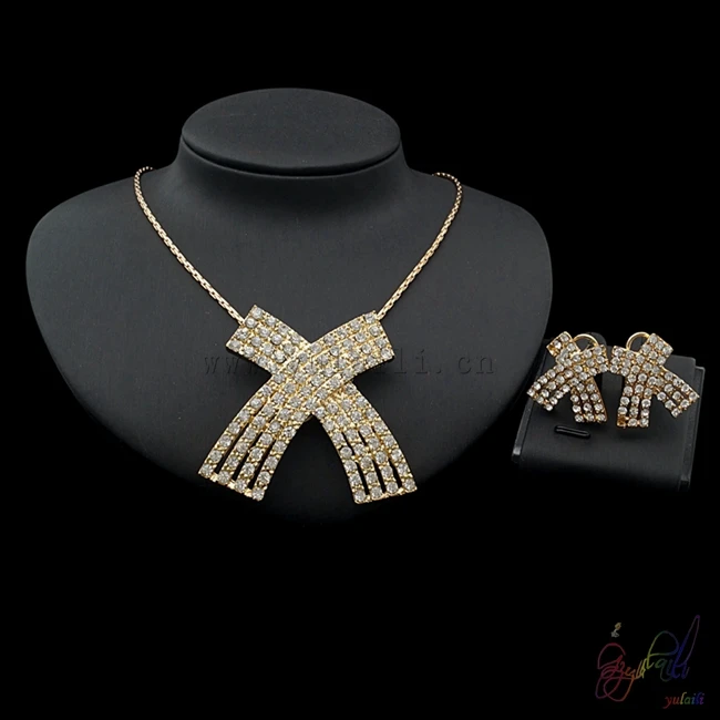 

Yulaili 2017 Free Delivery Crystal Fashion Design High Quality Necklace Earrings Two Jewelry Sets