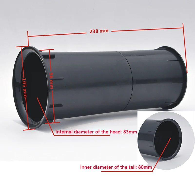 2 шт./партия, 105*238 мм, толстый высококачественный динамик, перевернутый трубчатый разъем, Аудио Звуковая трубка, воздуховод, подходит для 8 дюймов-12 дюймов, динамик