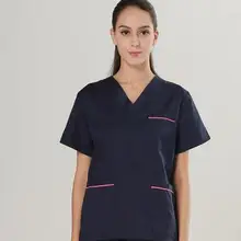 Новинка женские мужские медицинские наборы для скраба медсестры больничные униформы стоматологическая клиника салон красоты медицинская Униформа с короткими рукавами одежда