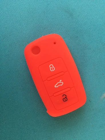 Pusakieyy 1 шт. силиконовый чехол для vw Ibiza Leon skoda Octavia Fabia seat Passat Polo Golf Touran Bora 3 кнопки