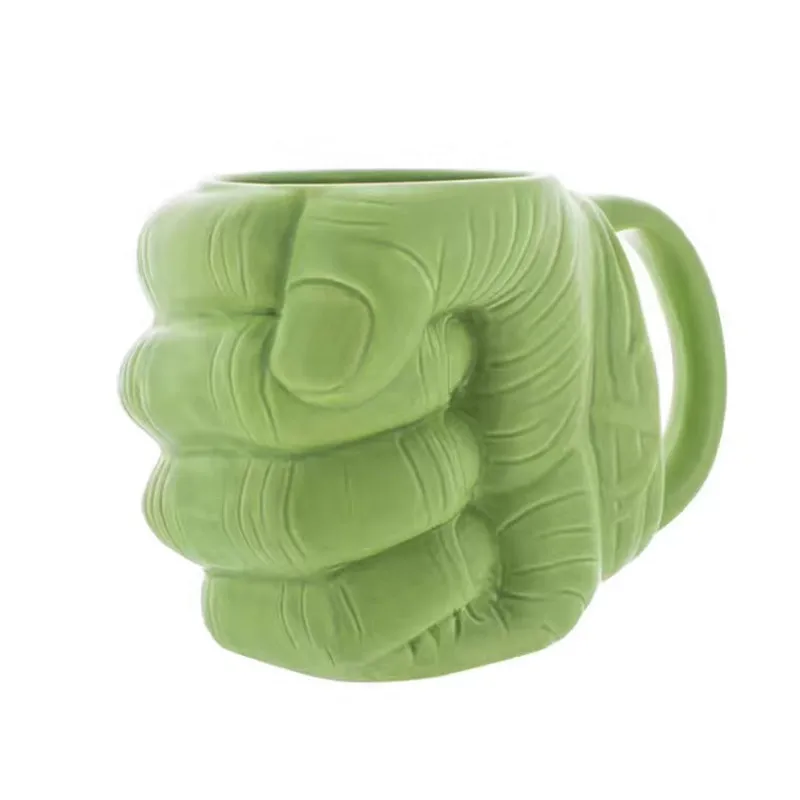Оригинальность супер герой Невероятный Халк кулак подарочная упаковка Зеленый гигантский фильм крутая чашка керамика пиво, кофе, чай Уникальные Кружки