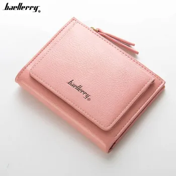 

Baellerry Top Leather Ladies Purse Mini Envelope Wallet Women Coin Purse Small Clutch Female Wallets Card Holder Carteira