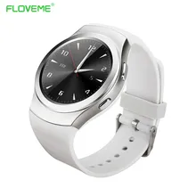 Luxus Floveme Marke Runde Android Smart Uhr Pulsuhr Gesundheit Bluetooth Smartwatch Für iPhone Samsung Tragbares Gerät
