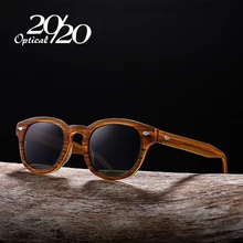 20/20 Новые Поляризованные Солнцезащитные Очки Мужчины Женщины Марка Ацетат Круглые Солнцезащитные Очки Вождения Тени Унисекс Очки cuculos AT8004