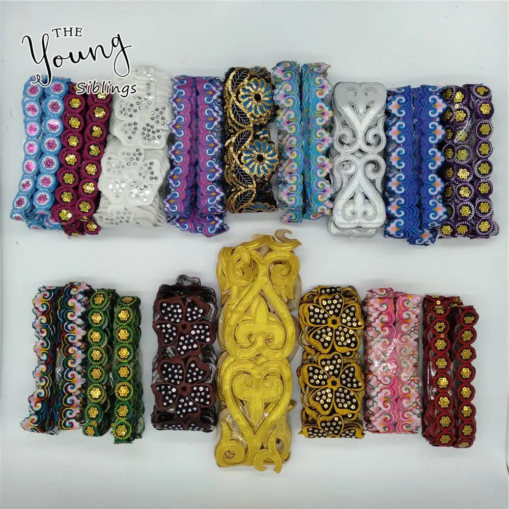 

Fashion style Barcode Embroidery Lace Applique DIY Sewing patches Woman Clothing Dresses Wedding Party Accessories C5705-C5721