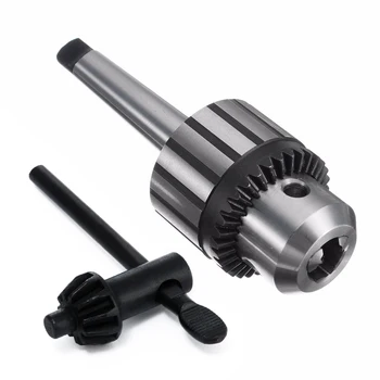 

New 5/8" Self Tighten MT2 Shank Drill Chuck Heavy Duty Taper Arbor Milling Tool with Chuck Key