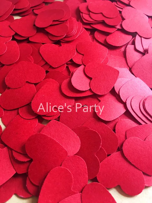 Hot 400pcs Red Heart Confetti Wedding Confetti Table Scatter Baby