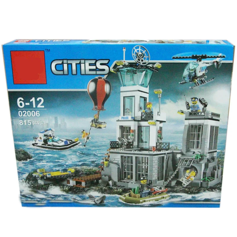 

City Series Police Prison Island the Building Blocks Bricks Toys for Children Compatible with legoings
