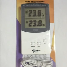 Домашний цифровой для помещений и улицы настольный термометр ЖК-дисплей Электронный Настольный или настенный тестер температуры с кабелем 1,5 м