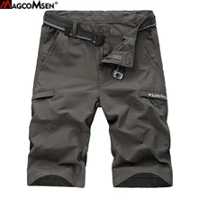 MAGCOMSEN, летние быстросохнущие шорты, мужские повседневные шорты, мужские военные армейские тактические короткие штаны, легкие рабочие походные шорты, LS-01