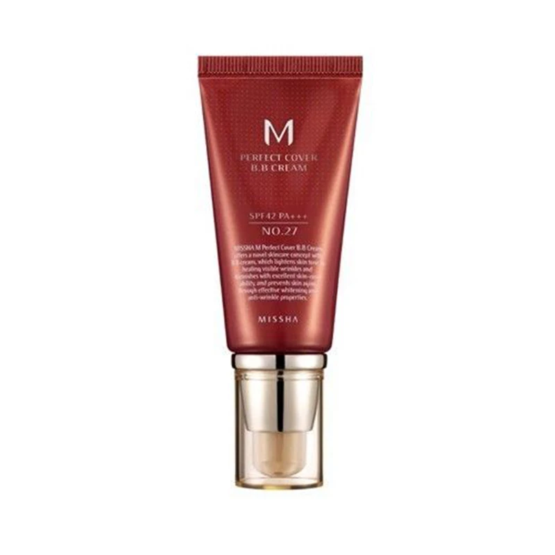 Beli Missha M Perfect Cover BB Cream SPF 42 PA + + + Nomor 27 (Madu Beige) foundation Concealer Makeup Asli Korea Kosmetik Murah Missha M Perfect Cover BB Cream SPF 42 PA + + + Nomor 27 (Madu Beige) foundation Concealer Makeup Asli Korea Kosmetik