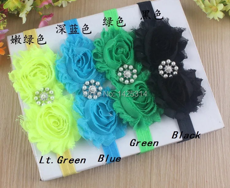 Детская повязка на голову с цветами 20 шт.|shabby chic flowers|baby headbandheadband kids |