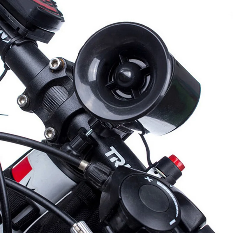 Велосипедные звонки 6 Звучит супер громкий электронные велосипед Рог Руль управления для мотоциклов сильный сирена колокол