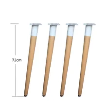 4 шт./лот, 28 дюймов, твердая деревянная мебель для стола, ножки, кронштейны для ног, Железные рамки, ножки бука, фурнитура, обеденный стол, компьютерный стол