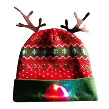 JAYCOSIN, новинка, красочный Рождественский светодиодный светильник, вязаная шапка, шапочка, Hairball, теплая шапка, подарки, Прямая поставка, Nov.26