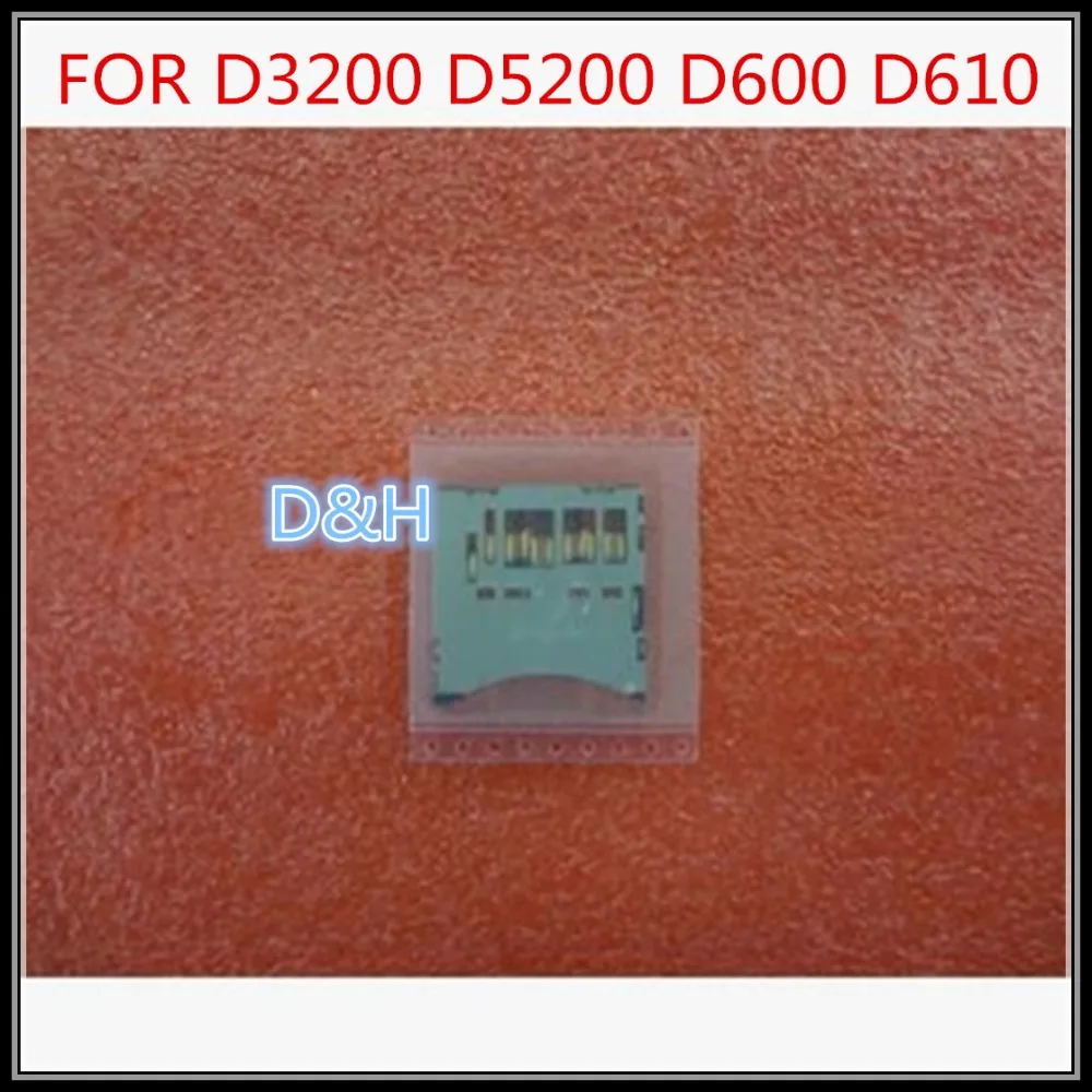 Новый слот для карты памяти SD Держатель Nikon D3200 D5200 D600 D610 цифровой Камера Repair Part |