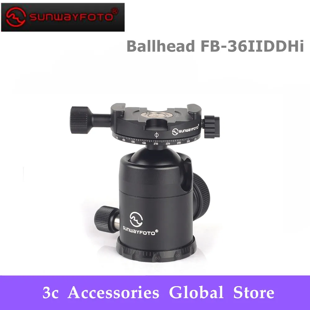 

SUNWAYFOTO FB-36IIDDHi Tripod head for DSLR Camera Tripode Ballhead Professional Aluminum Monopod Panoramic Tripod Ball Head