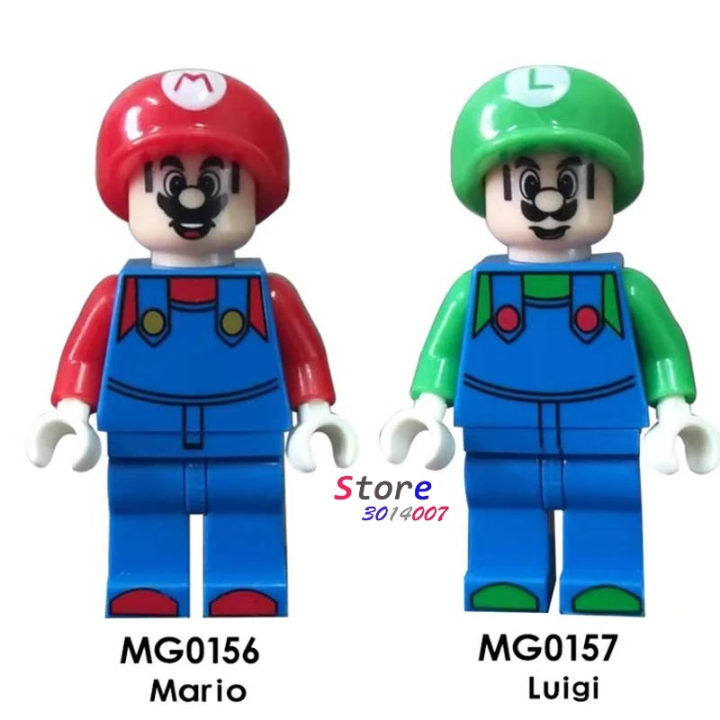 

Single Building Blocks Super Mario Bros Luigi Dragon Ball Z Torankusu Cartoon Series model brick kids toys for children