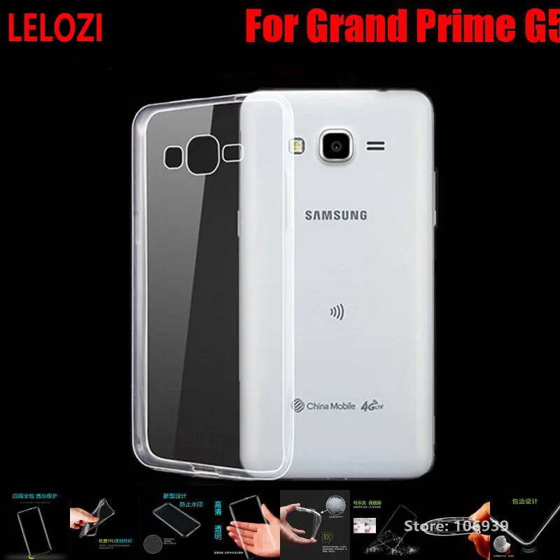 Lelozi мягкий прозрачный ТПУ ясно силиконовые Fundas Etui чехол для Samsung Galaxy Grand Prime G530