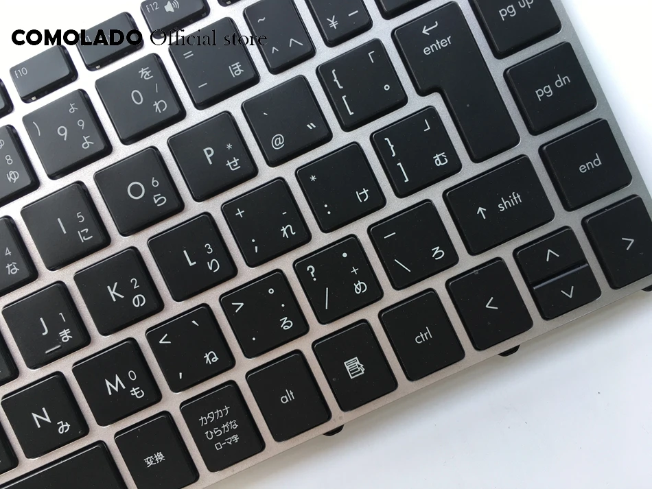 JP Японская Клавиатура с подсветкой для HP ProBook 5330 5330M серебристой рамкой раскладка
