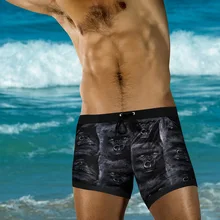 AUSTINBEM мужской сексуальный купальный костюм плавки одежда для плавания крутая с принтом, быстро сохнет пляжные шорты летний купальный костюм fato de Banho swim ming