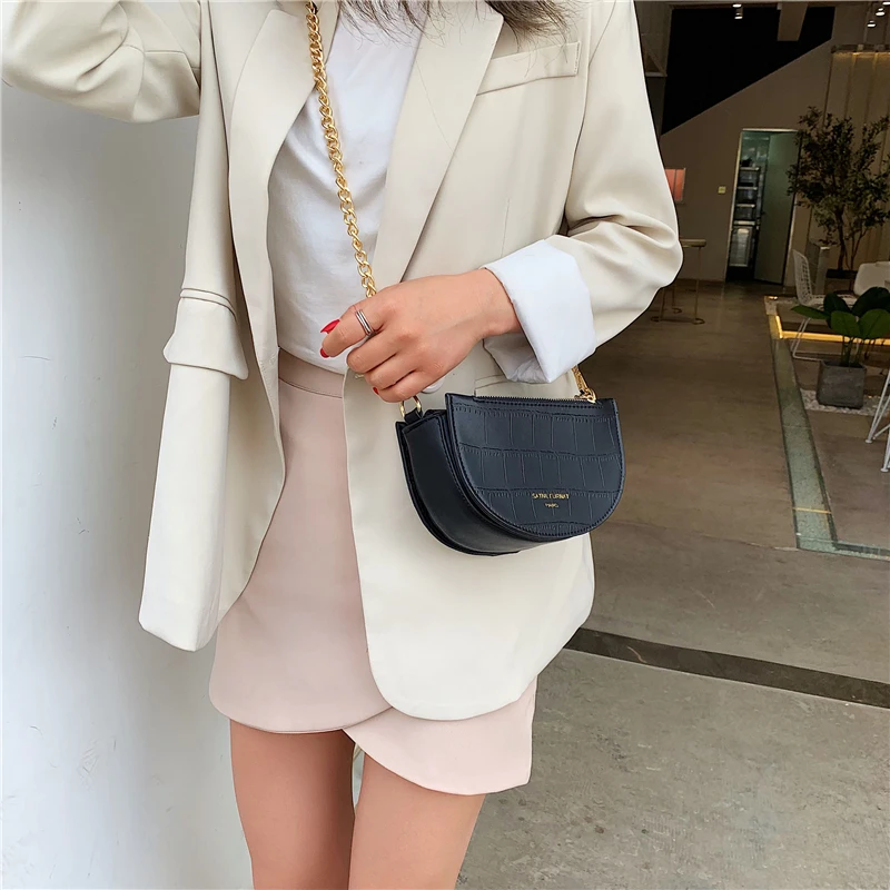 حقيبة للنساء 2019 حقيبة يد فاخرة حقائب النساء مصمم جولة السرج حقيبة سلاسل Crossbody حقيبة محفظة الأبيض البرتقال الأخضر sac الرئيسية