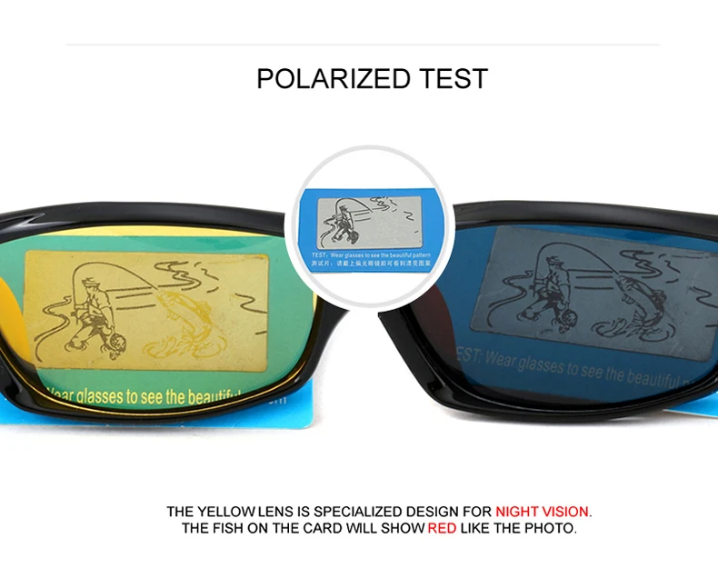 POLARSNOW очки ночного видения, поляризованные линзы TR90+ резиновые очки, безопасные очки для ночного вождения, высокое качество, мужские очки P8633Y