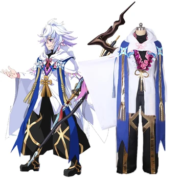 

Fate/Grand Order Caster Merlin Magus of Flowers Game Cosplay Costume C018