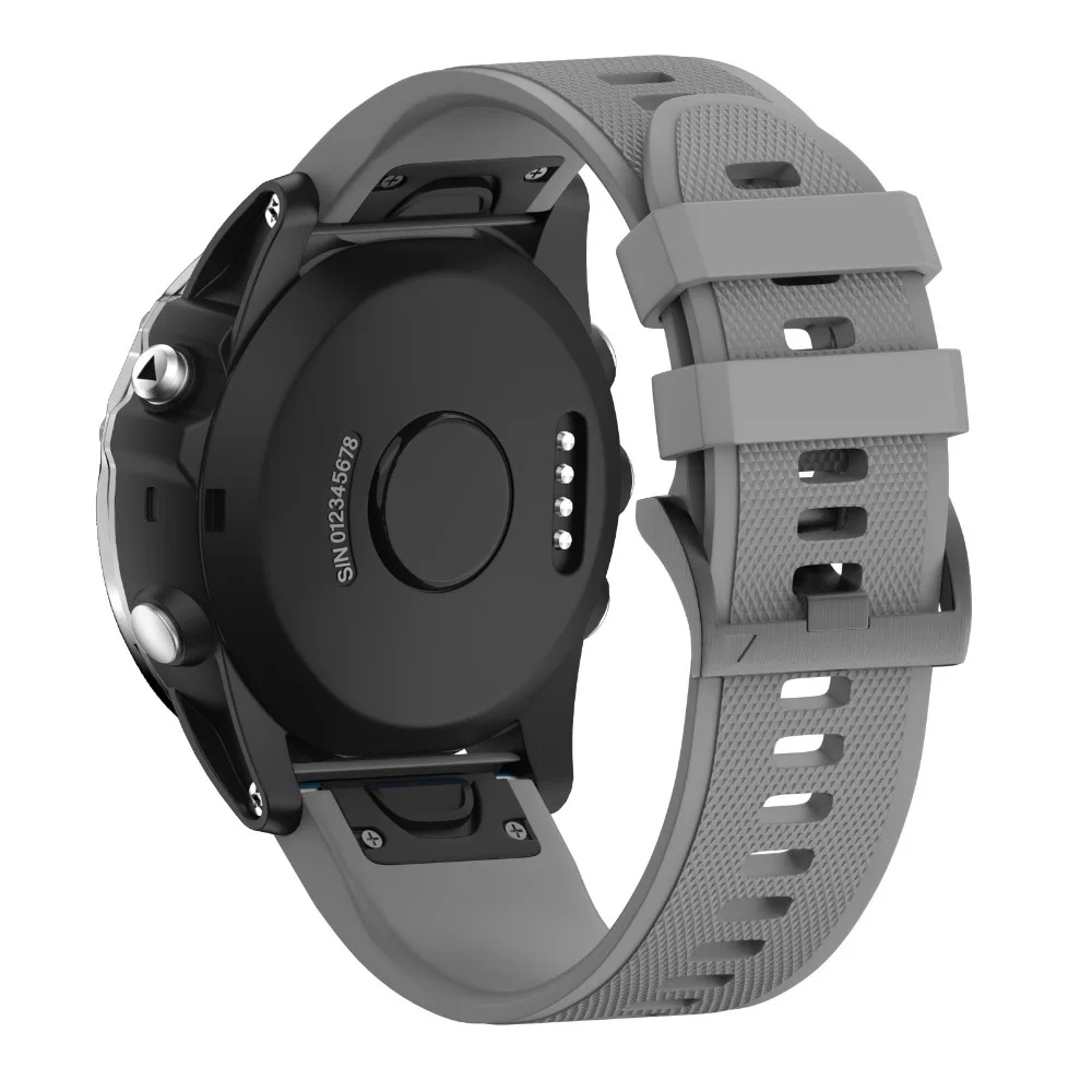 Силиконовый ремешок для часов Garmin Fenix 5 Sapphire Quatix 5 Forerunner 935 Approach S60 Премиум умные часы