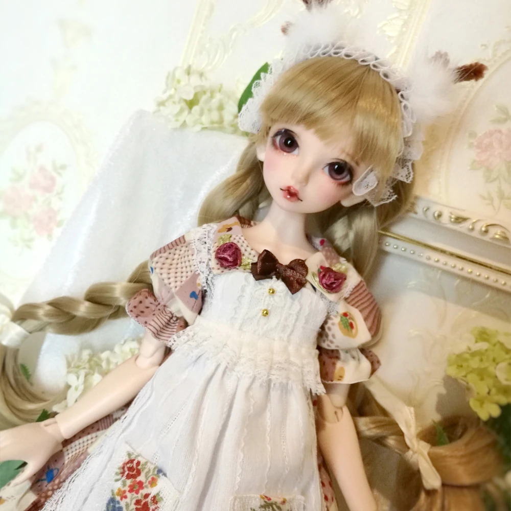 

Doll Cloths sd 1/4 1/3 bjd doll cloths dress custom made tail beautiful lolita dresses Forest fawn