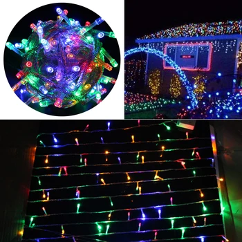 

AC220V Waterproof outdoor light garland 20M 200LEDs 220V LED string Fairy light holiday Patio Christmas Wedding decoration