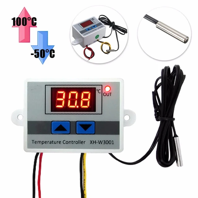 220V Digital LED Temperature Controller 10A Thermostat Control Switch