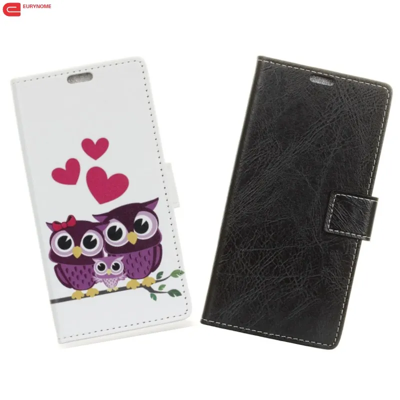 

Litchi pattern Crazy horse cartoon wallet with photo frame pu leather stand Flip case cover For Sony Xperia XZ2 compact XZ2 case