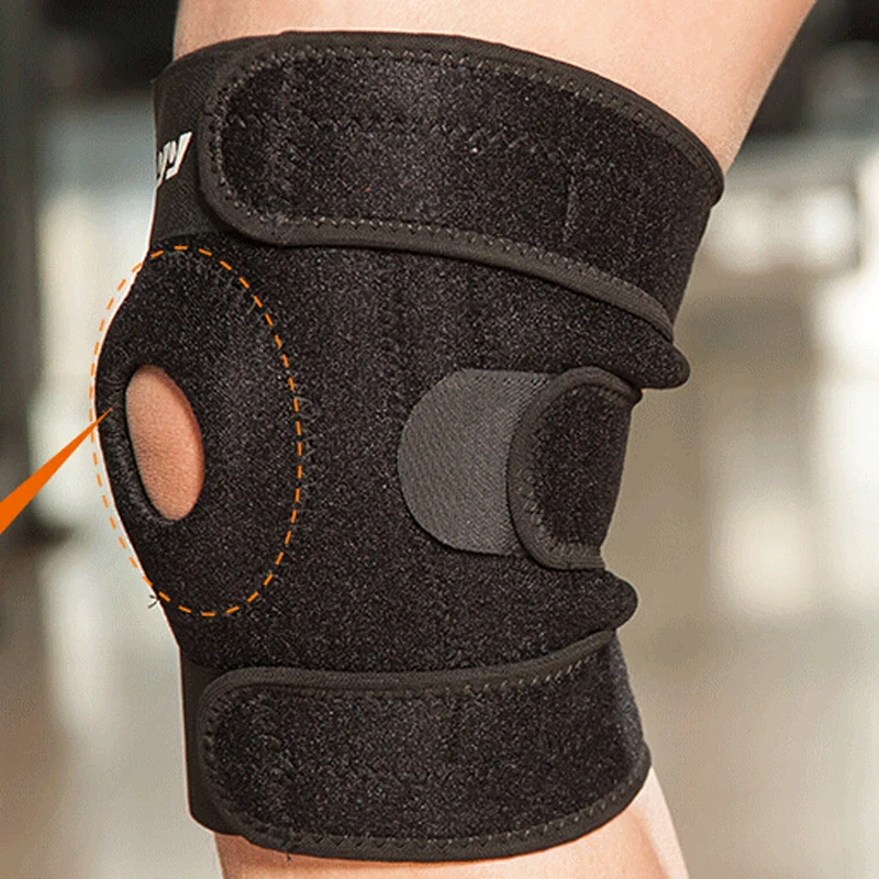 

Brand 1 Piece Knee Brace Support Breathable Adjustable Damping Knee Guard Strap For Football Basketball Climb Sport Knee Pad
