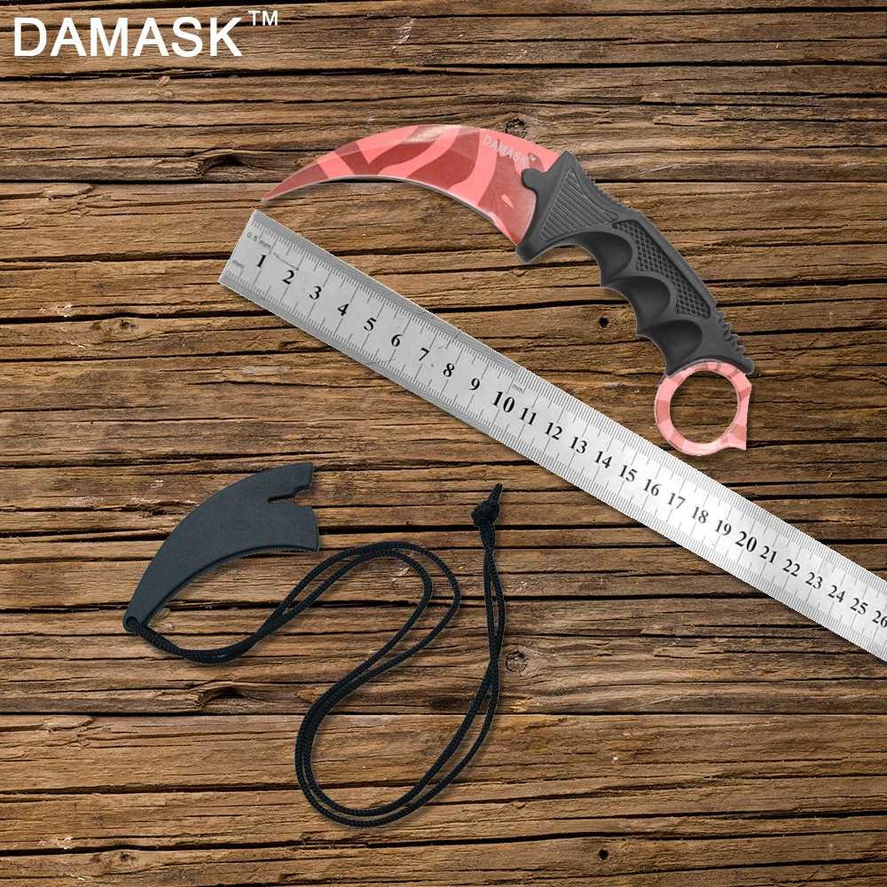 DAMASK Brand Excelent Handmade Hunting Karambit CS GO Counter Strike Never Fade Stainless Steel Knife Fighting Survival Tools DAMASK Brand Excelent Handmade Hunting Karambit CS GO Counter Strike Never Fade Stainless Steel Knife Fighting Survival Tools